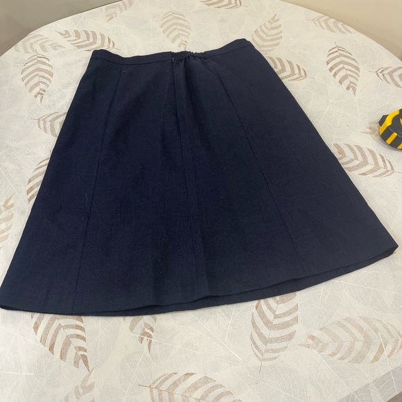 Elegant Navy Blue Women's Skirt - Picture 3 of 7